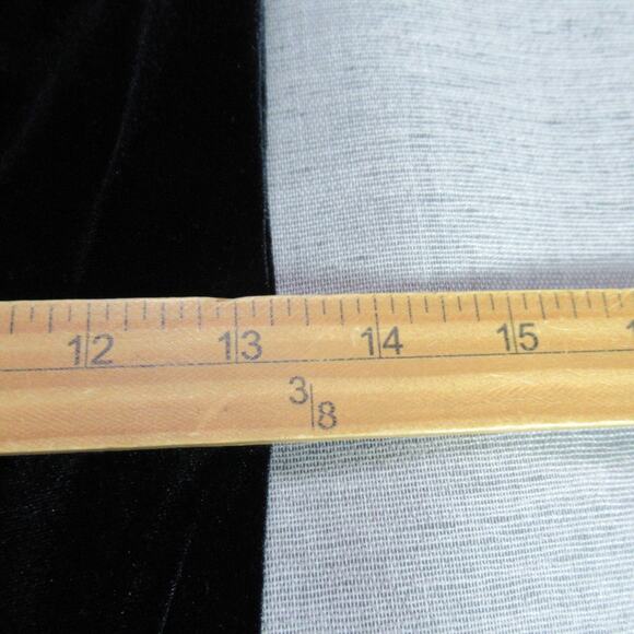 Vintage Night Way Dress Size 10P Black Velvet Y2K 90s Vamp Goth Prom Gown USA - Picture 7 of 10